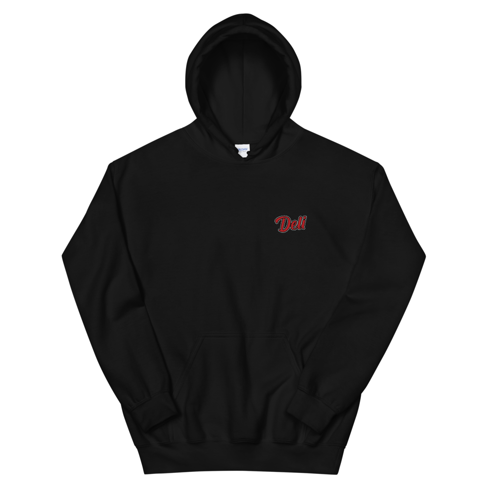 "BRED" Small Logo Hoodie